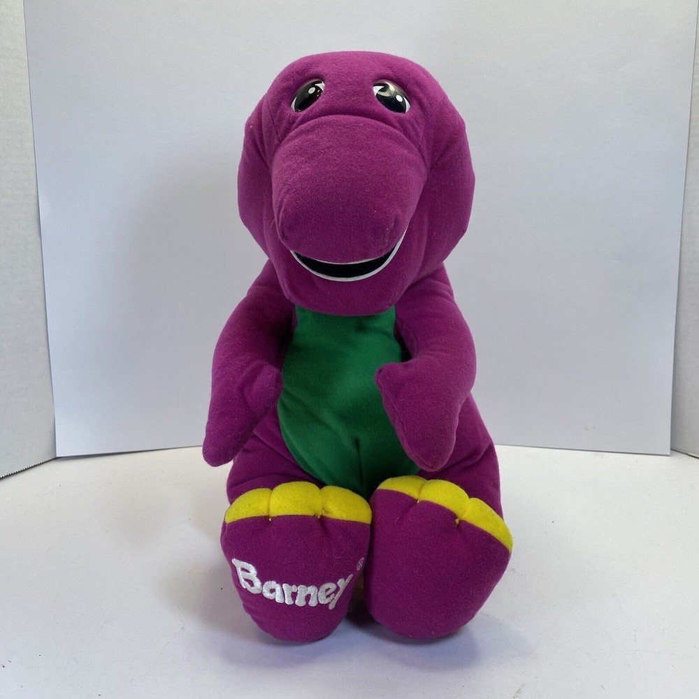 Vintage Barney the Purple Dinosaur Talking Plush Doll Playskool 71245 1996 works